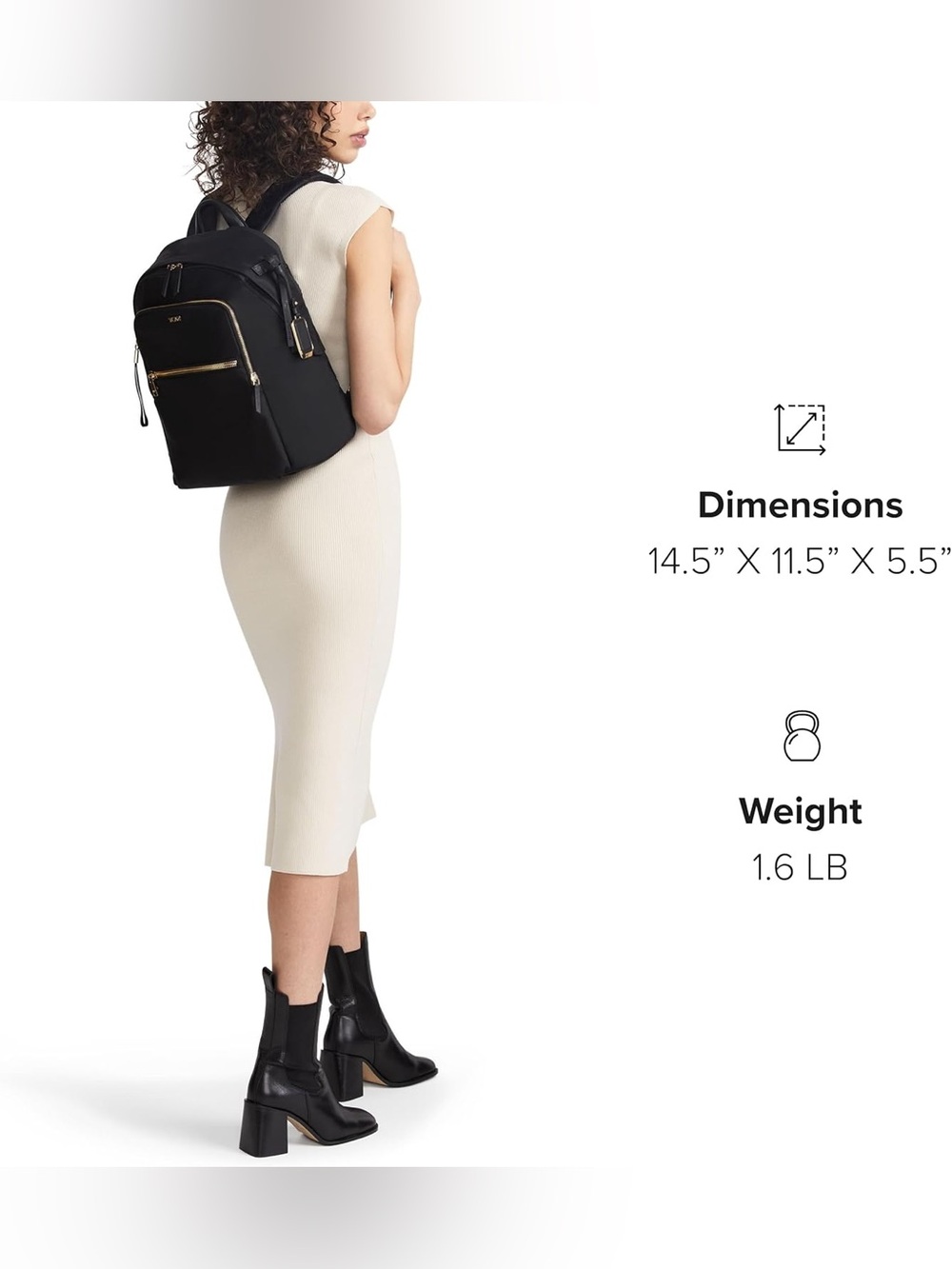 TUMI Voyageur Halsey Backpack Black - Picture 5 of 14